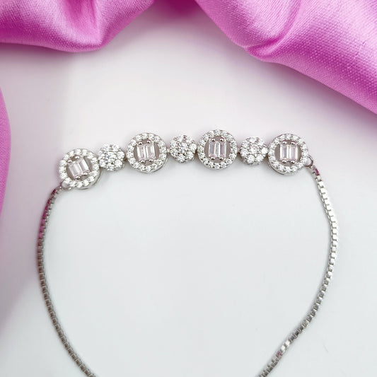92.5 Silver Charming Designer Bracelet Shree Radhe Pearls