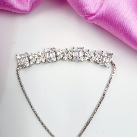 92.5 Silver Excellent Designer Bracelet Shree Radhe Pearls