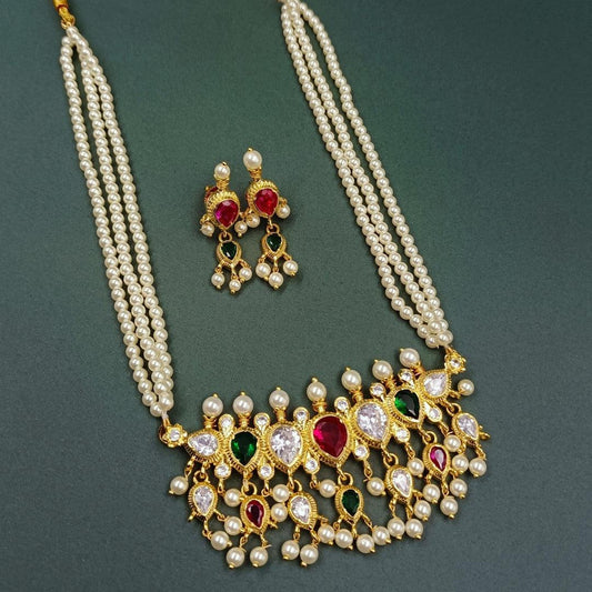 Multicolor Traditional Adjustable Thread Tanmani Shree Radhe Pearls