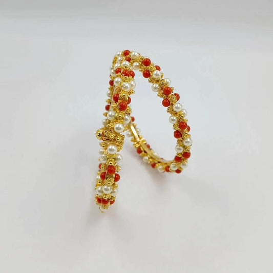 Pearl Corel Bangles Shree Radhe Pearls