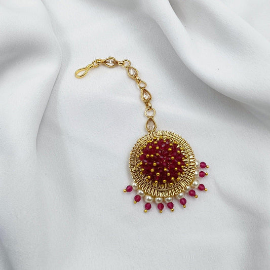 Adorable Floret Designer Mang Tikka - Shree Radhe Pearls