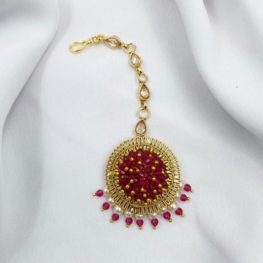 Adorable Floret Designer Mang Tikka - Shree Radhe Pearls