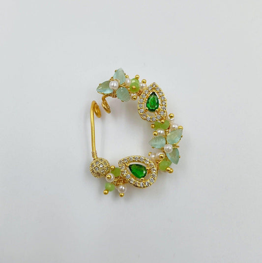 Adorable Hand Crafted Designer Nath - Shree Radhe Pearls