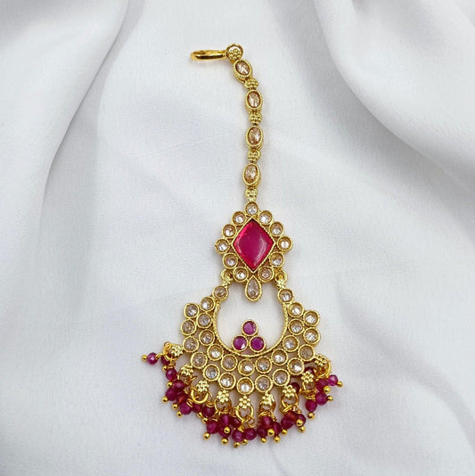 Alluring Designer Mang Tikka - Shree Radhe Pearls