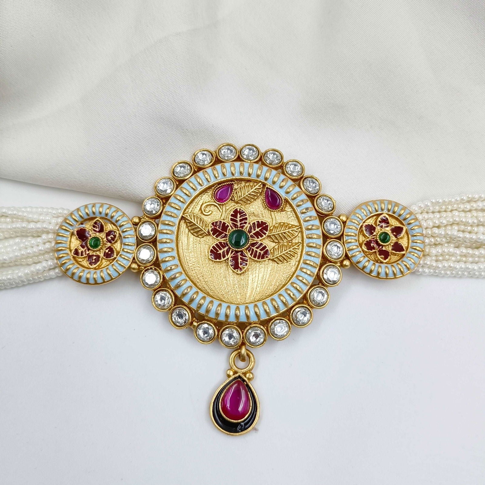 Antique Choker Set - Shree Radhe Pearls