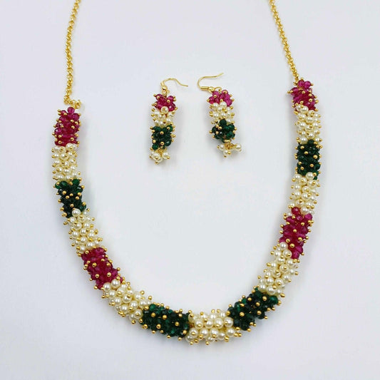 Antique Designer Fancy Necklace Set - Shree Radhe Pearls