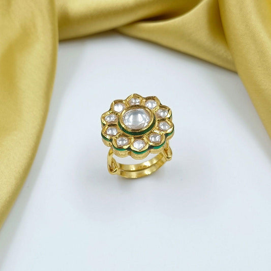 Appealing Kundan Finger Ring - Shree Radhe Pearls