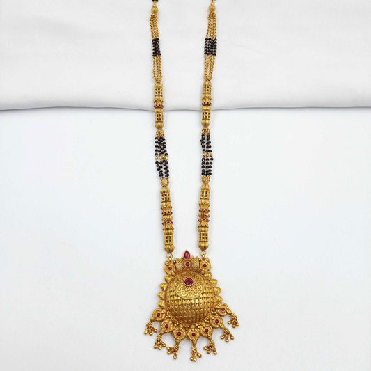Appealing Unique Designer Temple Long Mangalsutra - Shree Radhe Pearls