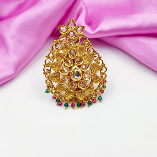Attractive Drop Shaped Sari Pin - Shree Radhe Pearls