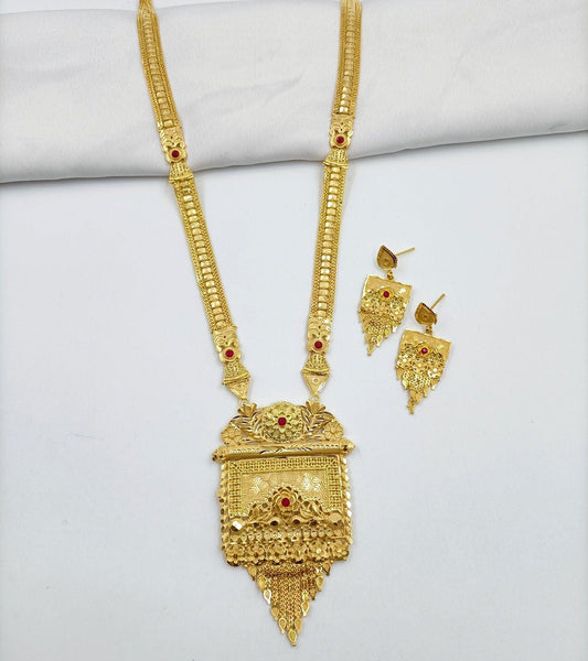 Awesome Designer Gold Plated Necklace - Shree Radhe Pearls