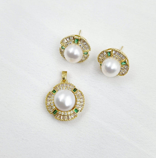 Beautiful Designer Pearl Pendend Set - Shree Radhe Pearls