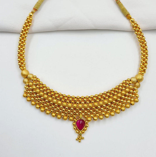 Beautiful Designer Thushi - Shree Radhe Pearls