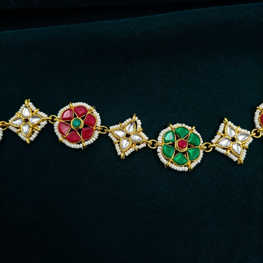 Beautiful Multicolor Designer Matha Patti - Shree Radhe Pearls