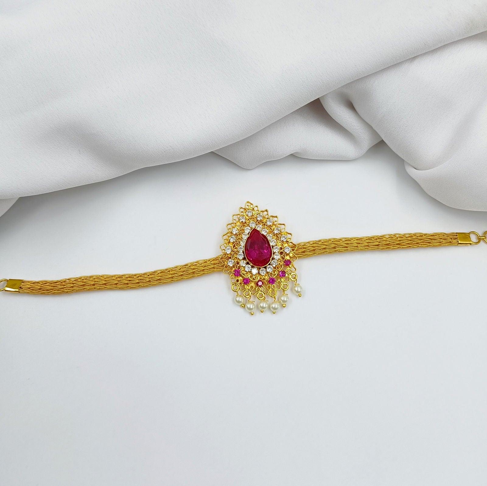 Blooming Droplet Designer Waki - Shree Radhe Pearls