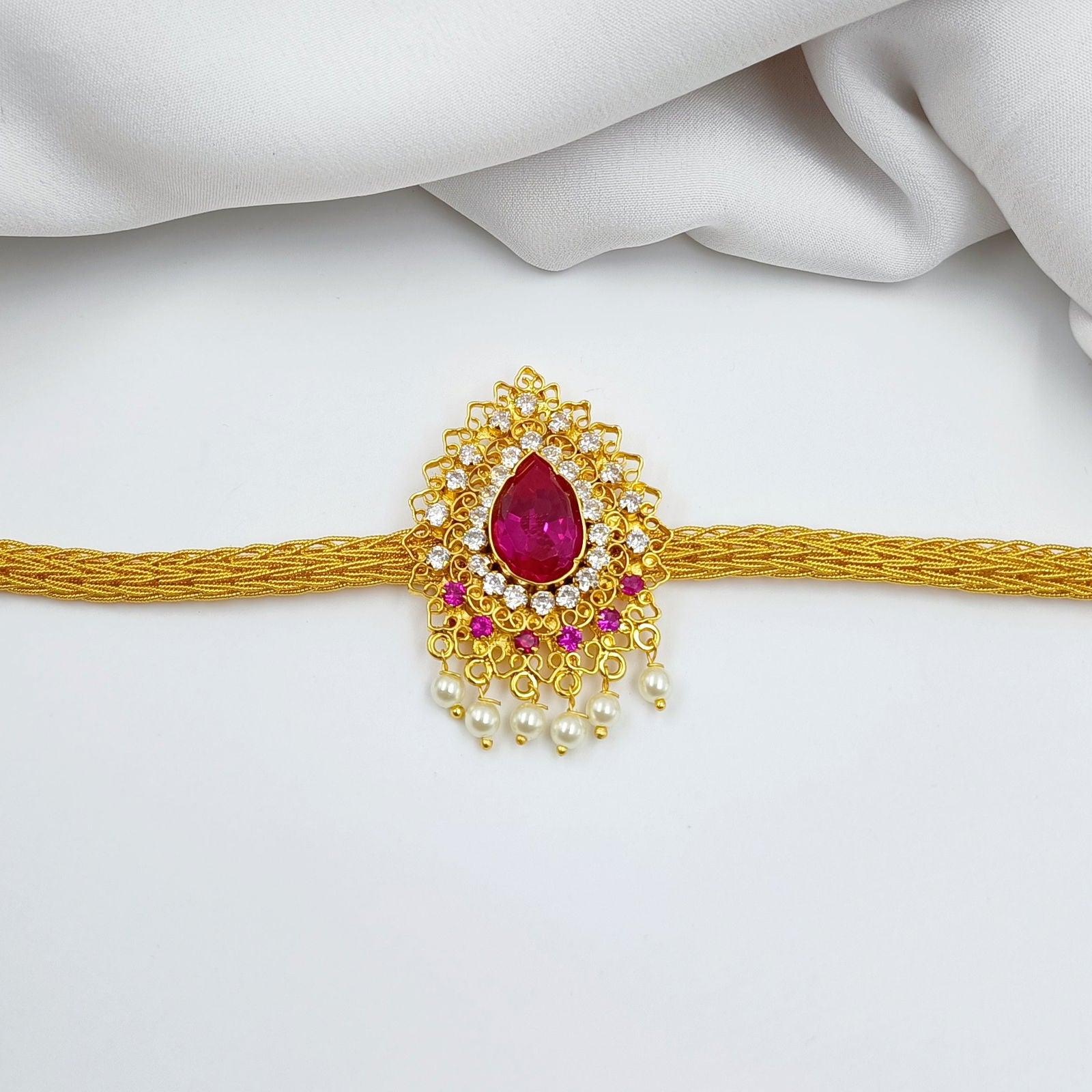 Blooming Droplet Designer Waki - Shree Radhe Pearls