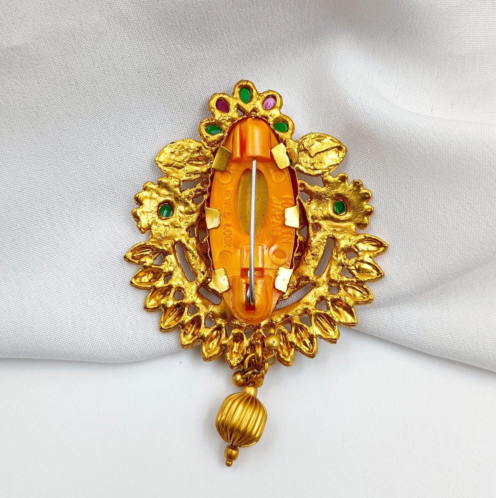 Blossom Floret Designer Sari Pin - Shree Radhe Pearls