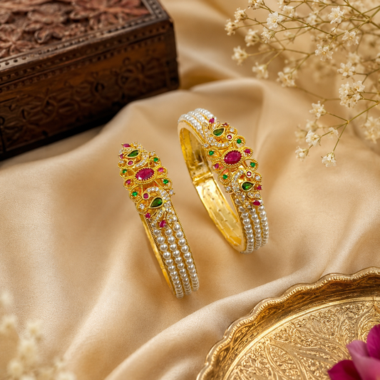 Magnetic Designer Trendy Pearls Bangles