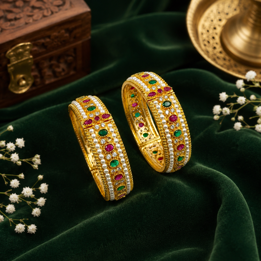Stunning Designer Trendy Pearls Bangles