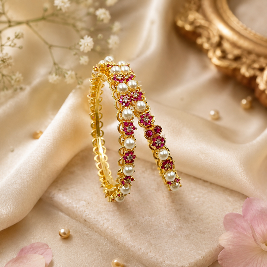 Splendid Designer Pearls Bangles