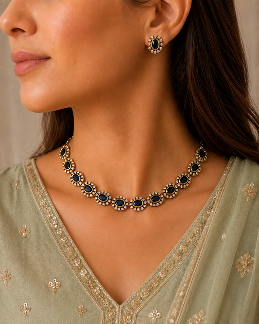 Exclusive Designer Trendy AD Necklace Set