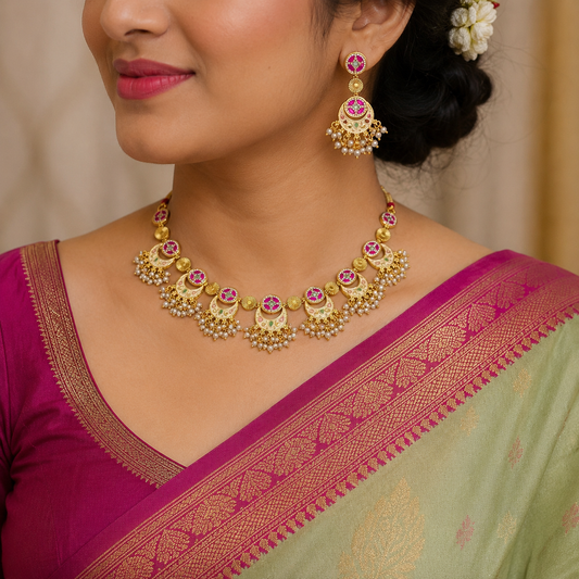 Beauteous Trendy Designer Rajwadi Set