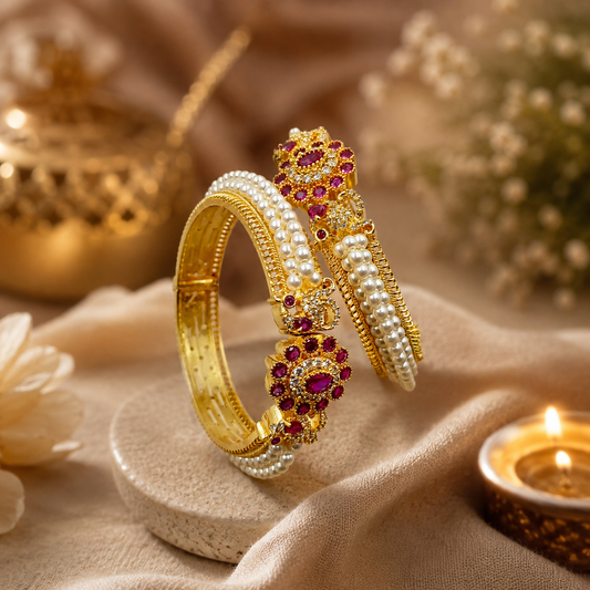 Splendid Designer Pearls Bangles