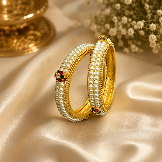 AdorableTrendy  Designer Pearl Bangles
