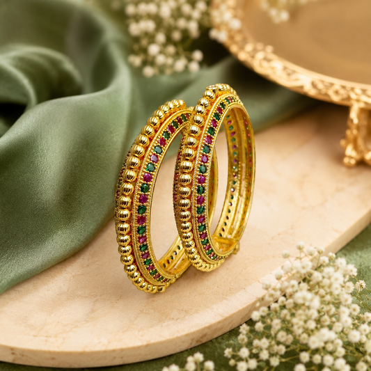 Charming Trendy Designer Pearl Bangles