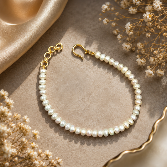 Artistic Designer Fresh Water pearls Bnagles