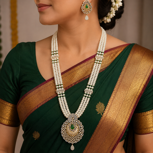 Divine Designer Fresh Water Pearls Ranihaar