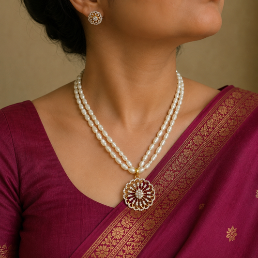 Stunning Fresh Water Pearls Designer Set