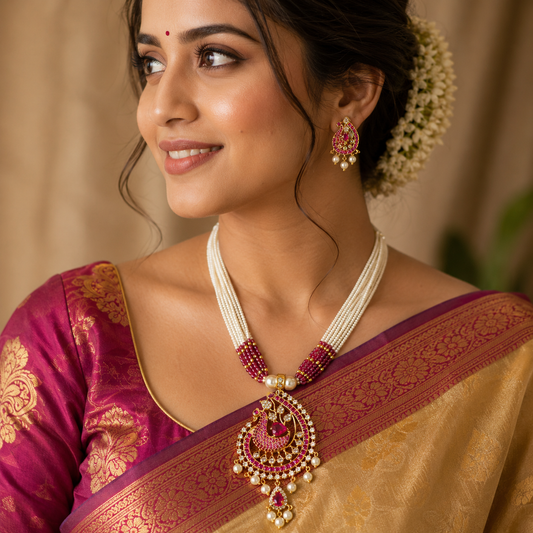 Beautifull Peacock Designer Chida Set