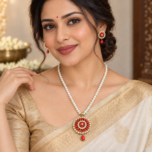 Bewitching Fresh Water Natural Pearls Set