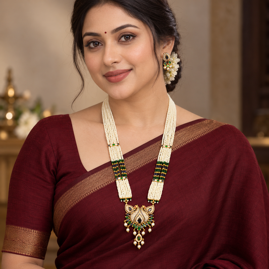 Stunning Designer Trendy Chida Pearls Ranihaar