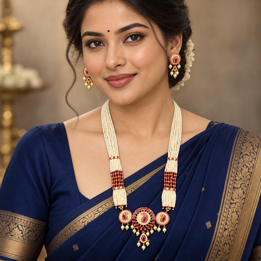 Artistic Designer Trendy Chida Pearls Ranihaar