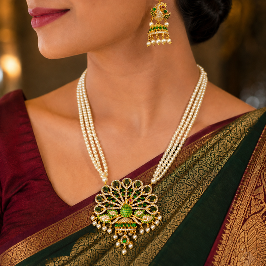 Blooming Peacock Designer Fancy Tanmani