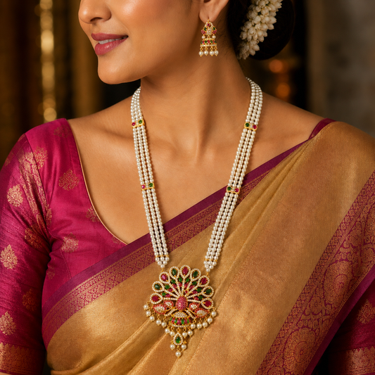 Divine Designer Fancy pearls Ranihhar