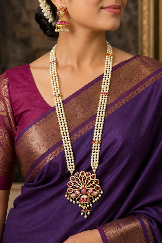 Dazzling Designer Fancy Pearls Ranihaar