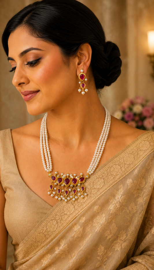 Beautiuful Designer Fresh Water Pearls Tanmani