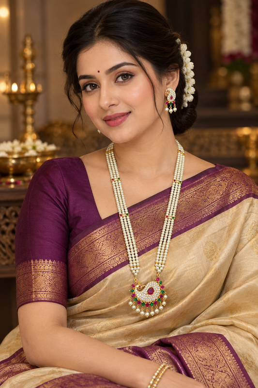 Charming Designer Pearl Ranihaar
