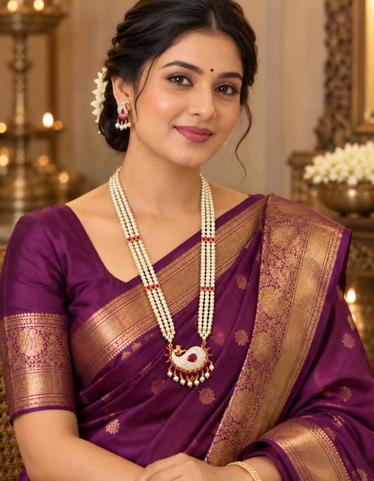 Sparkling Designer Pearl Ranihaar