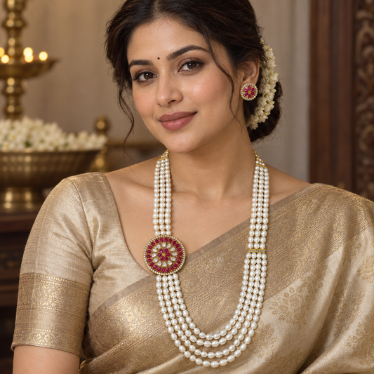 Glamorous Designer Fresh Water Pearl Ranihaar