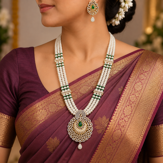 Divine Designer Fresh Water Pearls Ranihaar