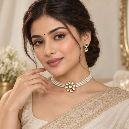 Brilliant Designer Fresh Water Pearls Choker