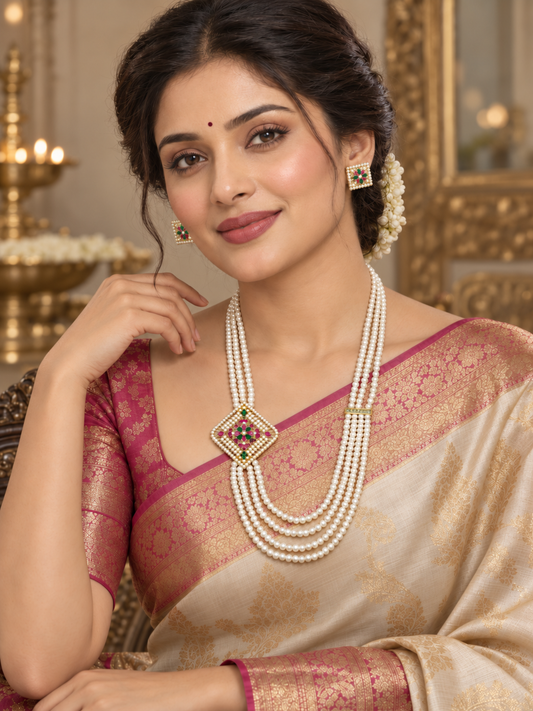 Pretty Designer Fresh Water Pearl  Ranihaar