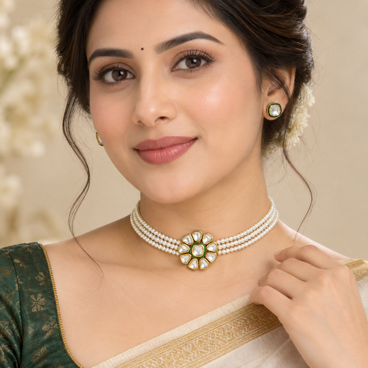 Dainty Designer Fresh Water Pearls Choker