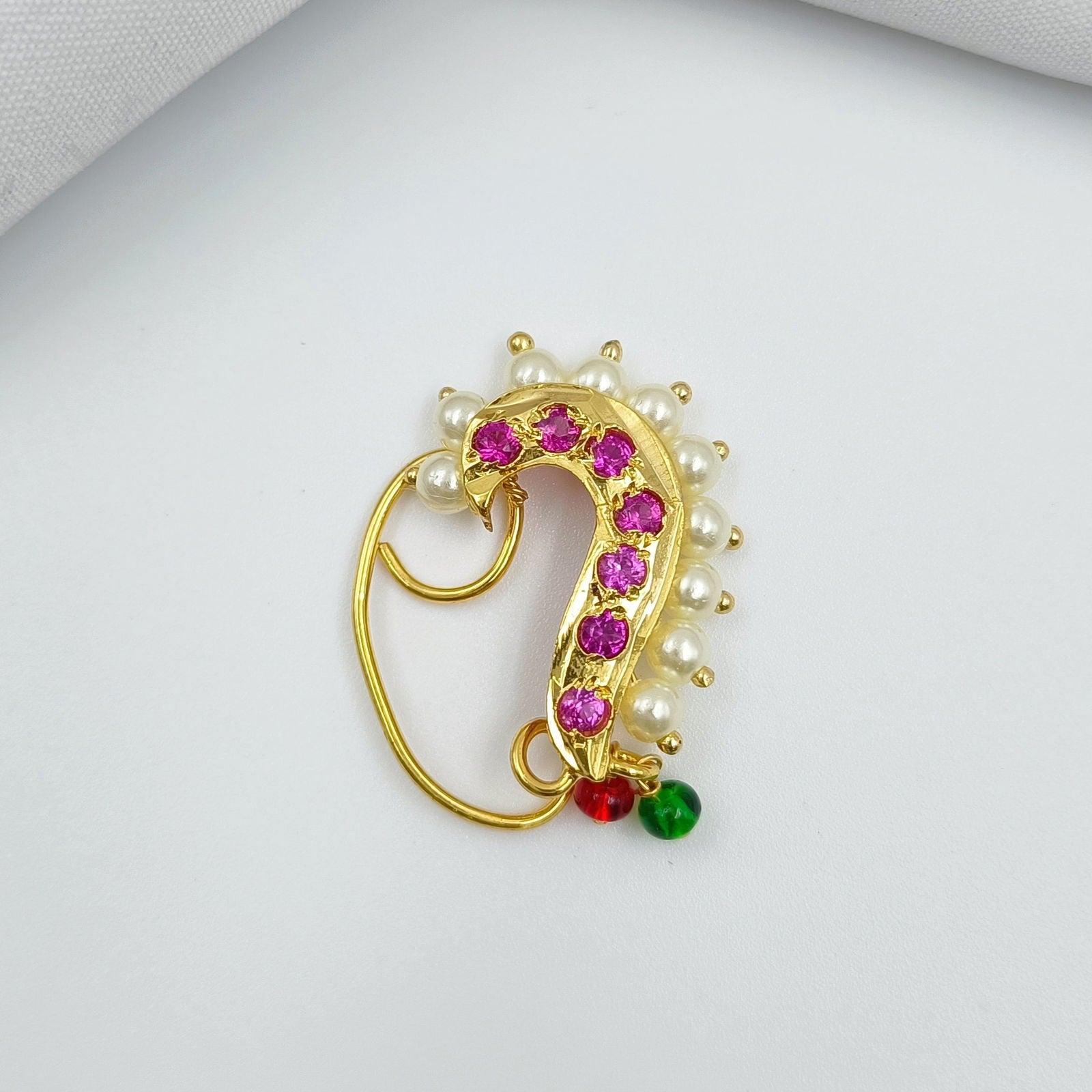 Classy Designer Nath - Shree Radhe Pearls