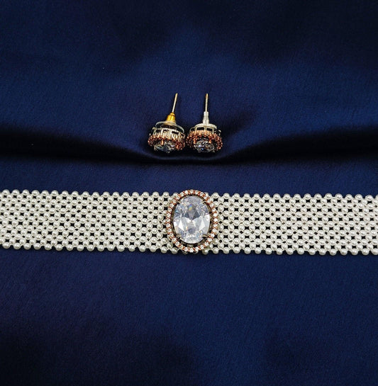 Classy Trendy Designer Pearls Choker Set - Shree Radhe Pearls