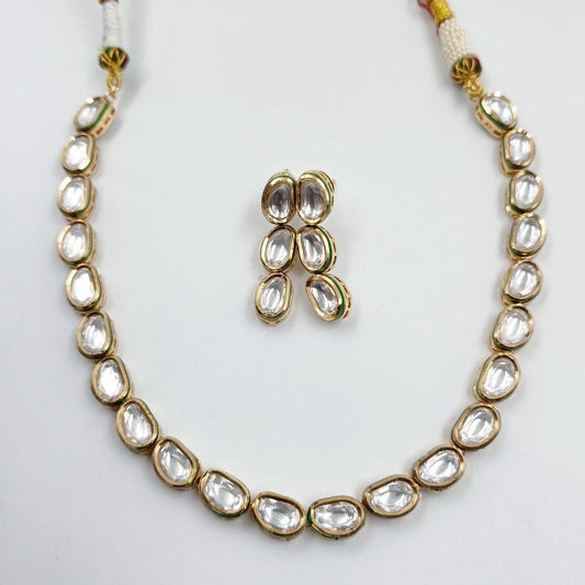 Dazzling Kundan Necklace - Shree Radhe Pearls