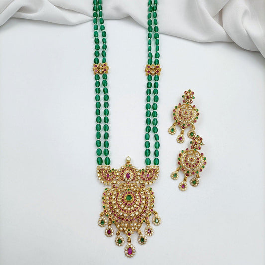 Divine Designer Beads Long Set - Shree Radhe Pearls